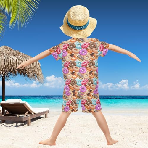 Image of visesunny Little Boys Short Sleeve T-Shirt Beach Shirts Casual Shorts Set Summer Clothes for Kids Outfits