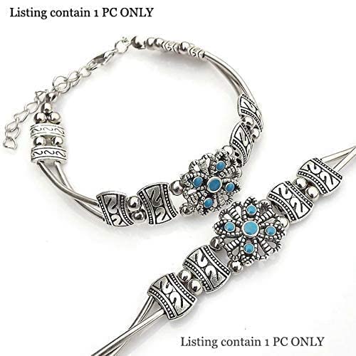 Oxidised Ethnic Charm Bracelet, Unique Design