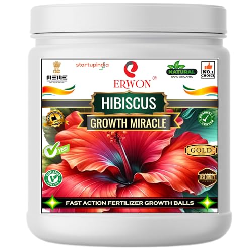 Erwon® Hibiscus GROWTH MIRACLE Fertilizer, Fast Action Organic Gr...