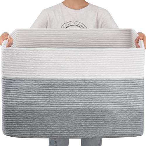 Amazon.com: MEGASKET Extra Large Rope Basket, 23.6