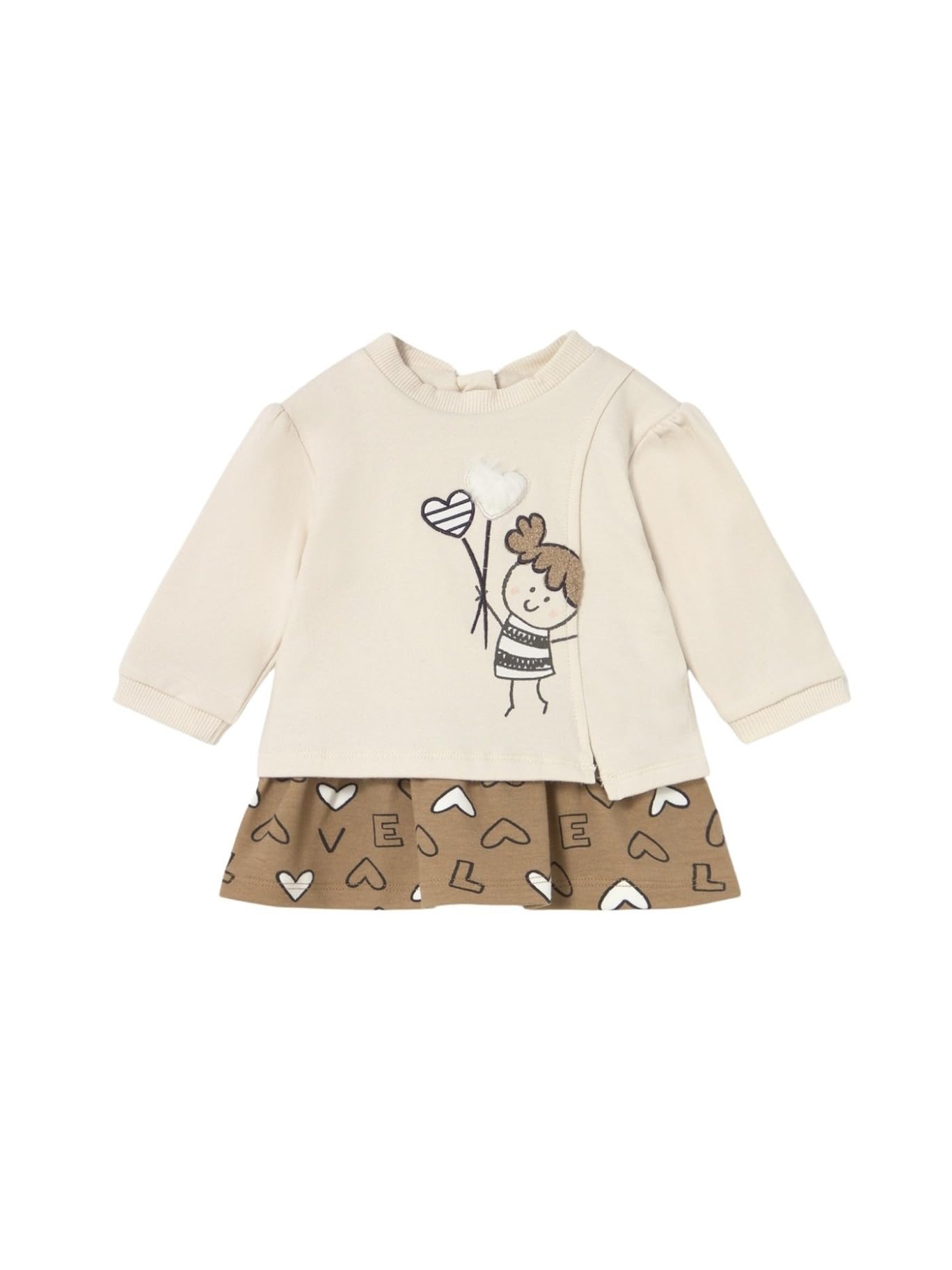 Mayoral Vestito Felpa per Bimba Ceramica 15-02833-058