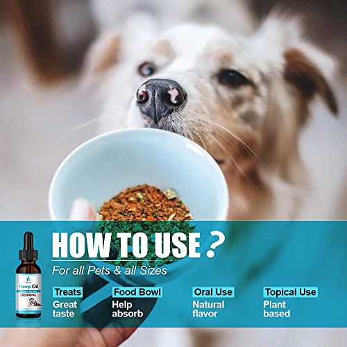 (3 Pack) Organic Pets Hemp Oil for Dogs and Cats - 250,000mg Natural Hemp Extract - for Pain, Anxiety & Stress Relief… - Image 5