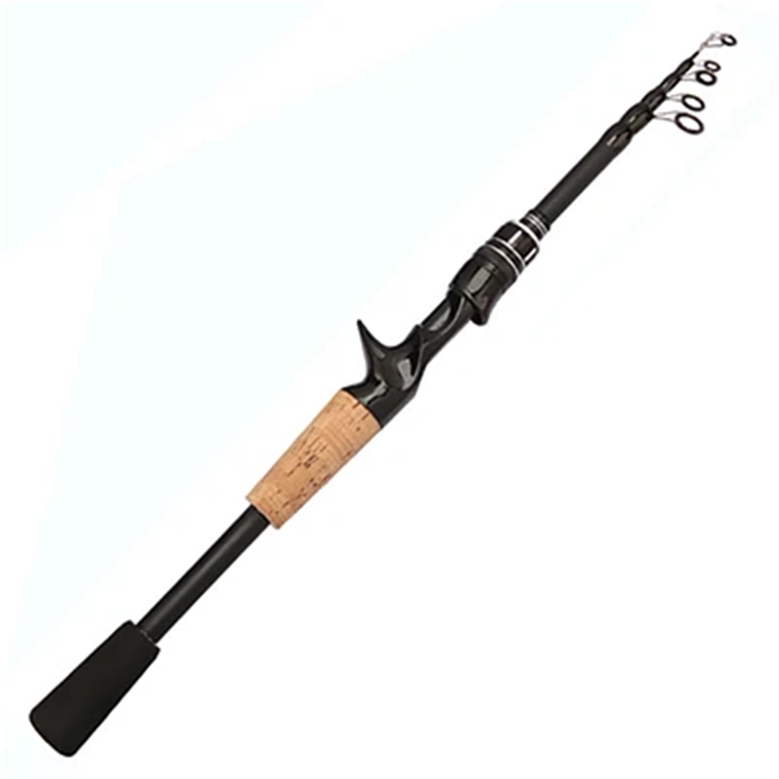 Canna da Pesca Baitcasting Lure Canna da Pesca Telescopico Manico in Legno Casting in Carbonio Attrezzatura da Pesca Professionale Leggero