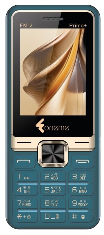 Foneme Latest PRIMO+ 4G Working Dual Sim | Keypad Mobile | with 2.4" Display | YouTube Working | Voice Changer | BT Dialer | Call Recording | Long Lasting Battery | FM | Camera | Feature Phone | Green