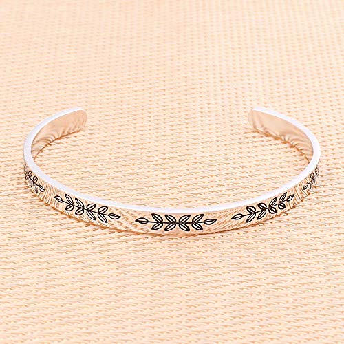 M MOOHAM Bracelets for Women - Engraved Quote Inspirational Bracelet Birthday Christmas Funny Gifts for Best Friend, Daughter, Son, Sister, Niece, Mom, Coworkers, Stainless Steel Jewelry4