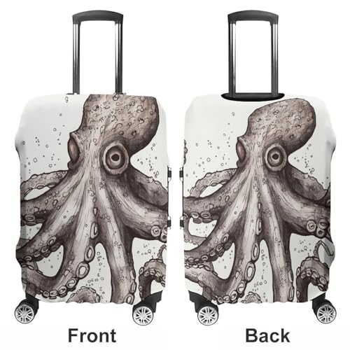 Octopus Printed Luggage Cover Protector, Fits 18-32 Inch Luggage3