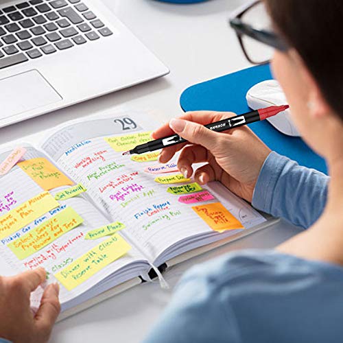100 colores con rotuladores punta pincel acuarelables Marcadores Caligrafía lettering HO-100B