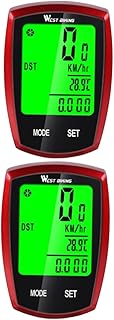 Speedometer 2pcs Bike Stopwatch Bicicleta Estatica Para Ejercicios Bike Stopwatch Bike Odometer Bike Motor Cycling Equipment Red Wired