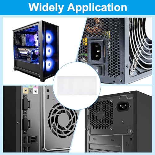 Filtre à poussière pour ventilateur PC en PVC blanc pour protéger vos composants de la surchauffe - 7