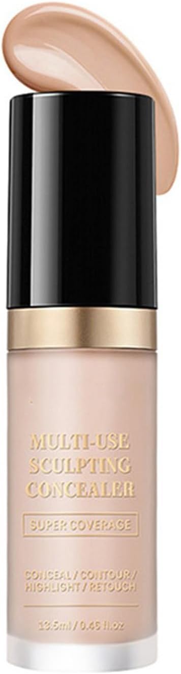 Full Coverage Concealer with Hydrating Design Natural Matte Finish Full Coverage Face Makeup for Daily Makeup Use Moisturizing Concealer for Dry Skin
