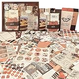 Photo Gallery roeowene 410 pcs scrapbooking kit aesthetic scrapbooking accessori diy scrapbook adesivi vintage stickers journal junk journaling kit regalo per donne adolescenti compleanno natale-marrone Photo Gallery roeowene 410 pcs scrapbooking kit aesthetic scrapbooking accessori diy scrapbook adesivi vintage stickers journal junk journaling kit regalo per donne adolescenti compleanno natale-marrone