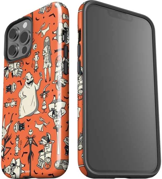 Skinit Impact Phone Case Compatible with iPhone 14 Pro Max - Officially Licensed Disney The Nightmare Before Christmas Character Pattern Print Design