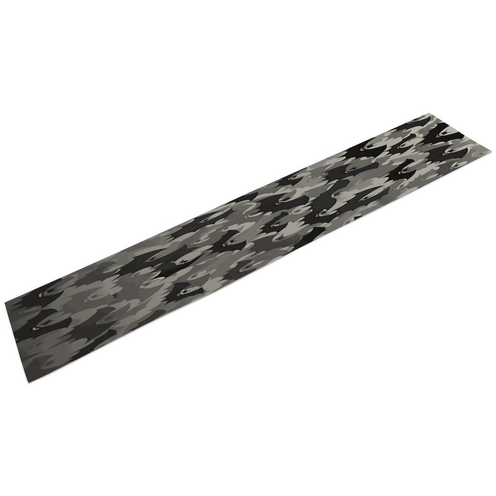 Btcowzrv Style Halloween Bats Grey Linen Table Runner 72.4 Inches Long, Machine Washable Table Runner For Party Kitchen Dining Table Coffee Holiday Party Decor, 13.4"X72.4"