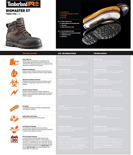 Timberland PRO Men's 6 Inch Rigmaster XT Steel-Toe Waterproof Work Boot - Image 8