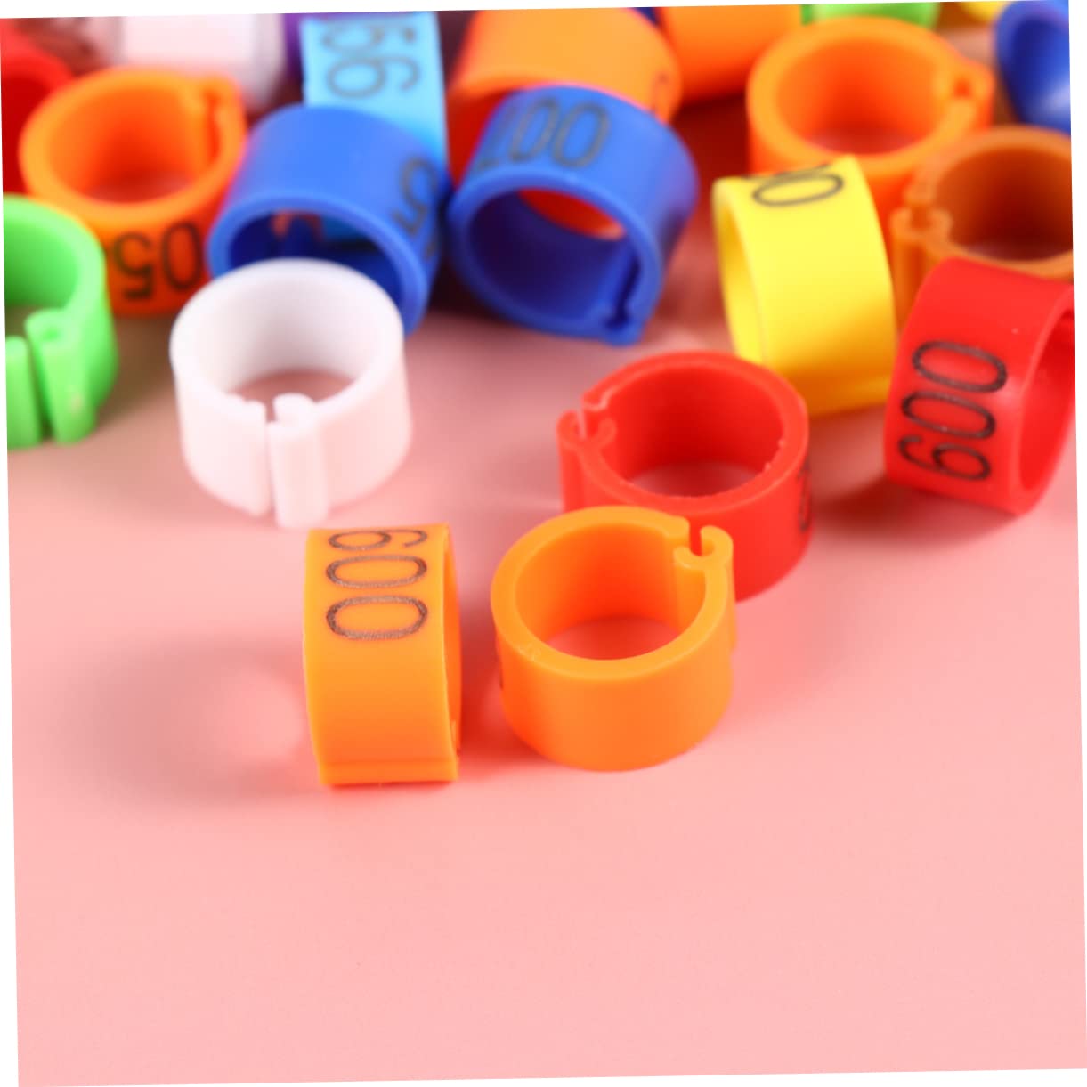 POPETPOP 3 Set di Zampe di Piccione in Plastica da 8 Mm per Lidentificazione degli Uccelli Vivaci per Piccioni Calopsitte Parrocchetti Pappagalli 100 Pezzi * 3