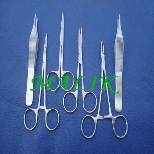 7 Hemostats Needle Holder Tweezers Forceps Surgical