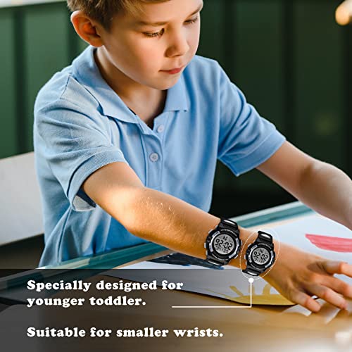 Image of Kids Watch,Boys Watch for 3-15 Year Old Boys,Digital Sport Outdoor Multifunctional Chronograph LED 50 M Waterproof Alarm Calendar Analog Watch for Children with Silicone Band,Kids Gift