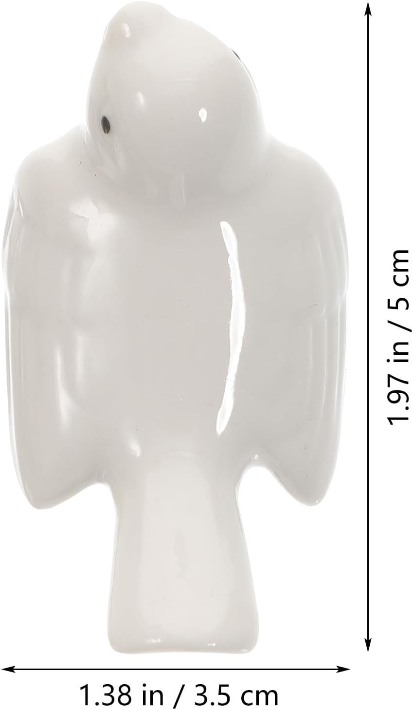Ceramic Chopsticks Holder Bird Shape 6pcs for Kitchen Table Decor