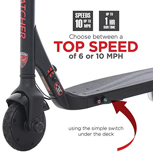 Rollplay 24V Wave Catcher Electric Scooter Toy - for Boys & Girls Ages 8 & Up - Battery Operated Kid's Power Performance Toy - Black, Red/Black - Thumbnail 5
