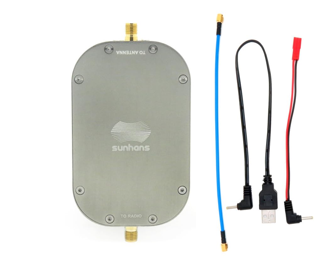 eSunRC 2.4G y 5.8G IEEE 802.11/a/n/b/g Banda Dual 2000mW 33dBm UAV WiFi Amplificador de señal WiFi Antena