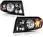 VIPMOTOZ Black Housing OE-Style Headlight Headlamp Assembly For 2009-2011 Honda Pilot, Driver & Passenger Side