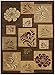 SAFAVIEH Lyndhurst Collection Area Rug - 8' x 11', Brown & Multi, Floral Design, Non-Shedding & Easy Care, Ideal for High Traffic Areas in Living Room, Bedroom (LNH554-2591)
