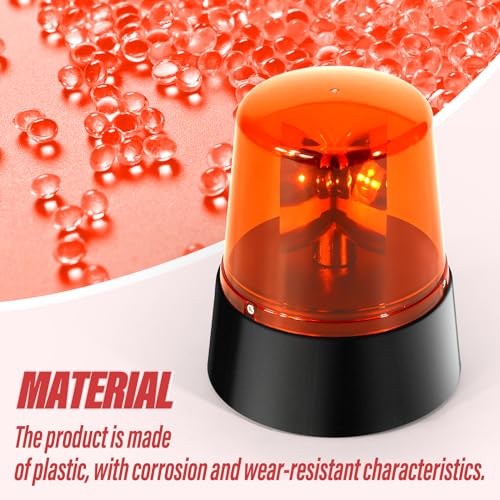 Image of 1PCS Red 360 Degree Rotating Strobe Light, Flashing Police Light Disco Bar Party Decorative Light