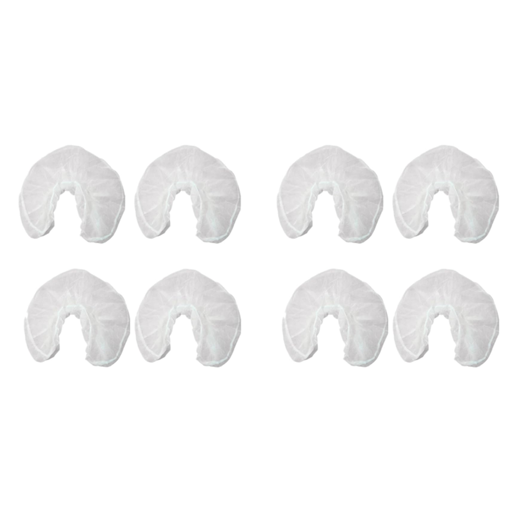 Hndhbfgrt 100x U Shaped Disposable Non-Woven Headrest Pillow Paper Beauty Spa Salon Bed Cover Massage Face Cradle Head Rest Covers