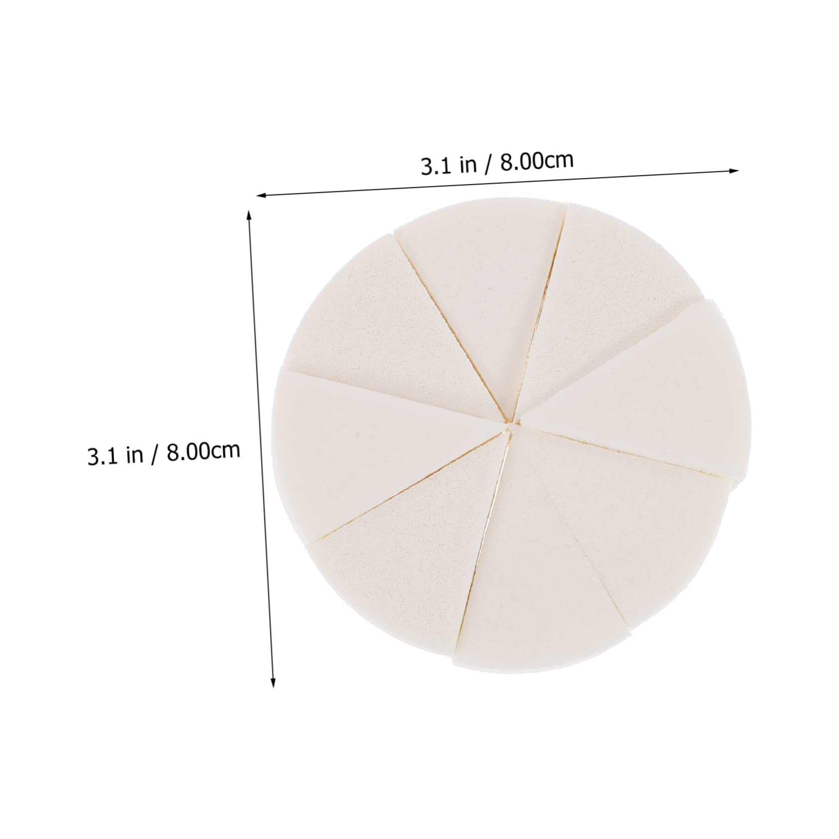 Ipetboom 2Sets Makeup Sponges Versatile Cosmetic Wedges for Foundation and Blush Lightweight Easy to Clean Makeup Applicators for Finish