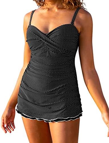 Mycoco Women’s One Piece Swimdress Tummy Control Bathing Suit Front Cross Monokini Ruffled Hem Swimsuits Swim Dress Mycoco Women’s One Piece Swimdress Tummy Control Bathing Suit Front Cross Monokini Ruffled Hem Swimsuits Swim Dress