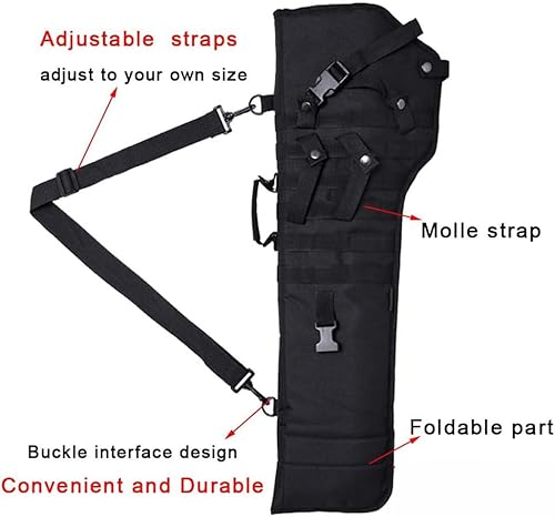 Miniatura 3 de Funda táctica para rifle Waxaya, bolsa de hombro para escopeta con parte superior abierta