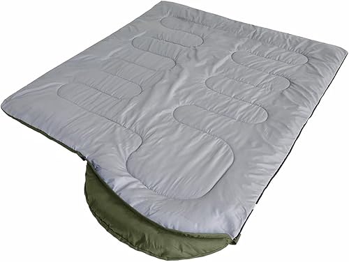 Miniatura 10 de oaskys Saco de dormir para campamento, 3 estaciones, clima cálido y fresco, verano, primavera, otoño, ligero, impermeable, para adultos y niños,