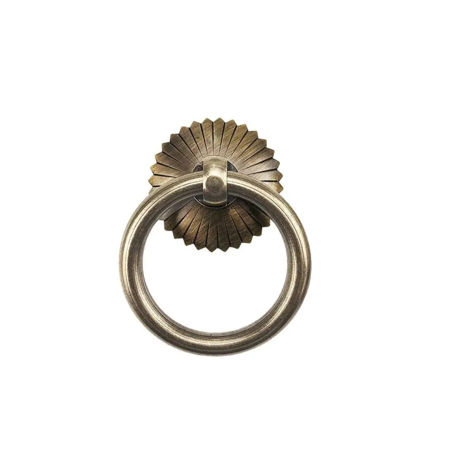 bogniga 6PCS Vintage Handle Pull Rings Ring Bronze Door Knocker Pulls Antique Drawer Knobs Furniture(Bronze -4CM)