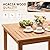 Greesum 5 Piece Patio Dining Set Outdoor Solid Wood Furniture for Yard, Garden, Porch w/Square Tabletop & 4 Chairs, White