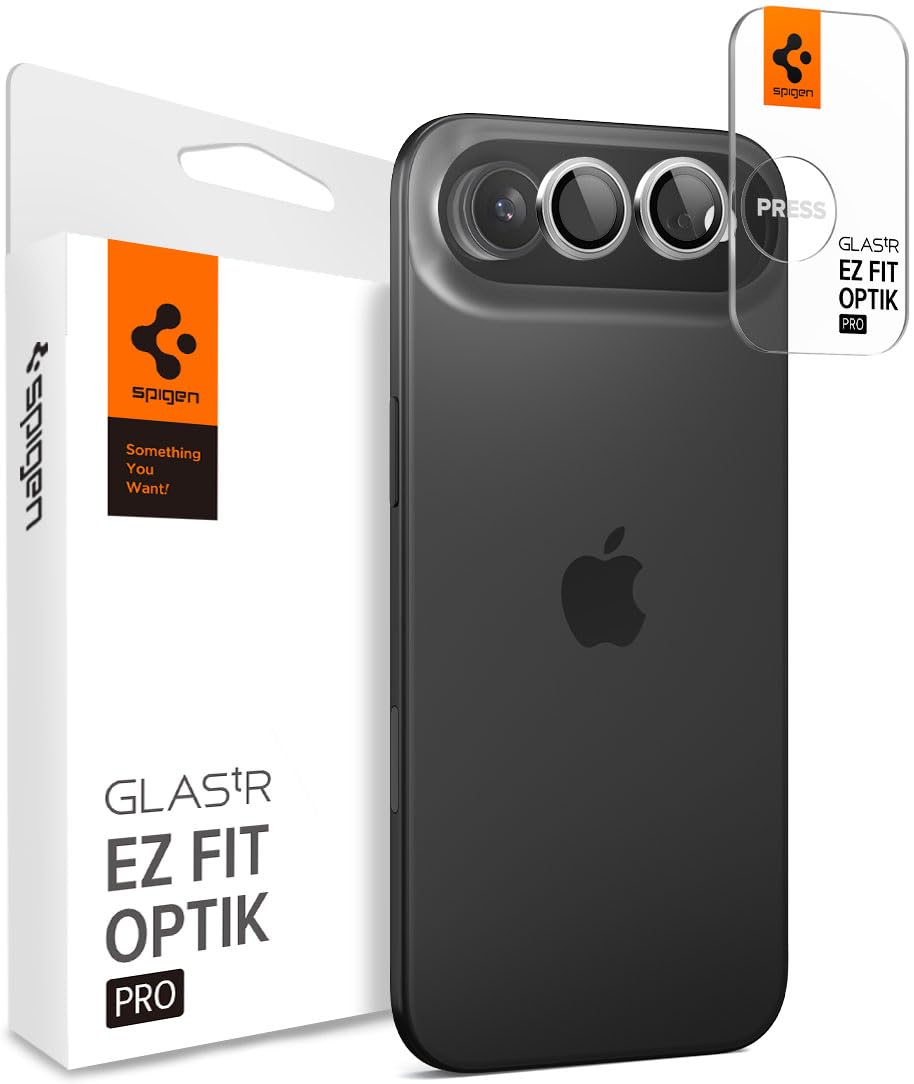 Spigen iPhone Air ile Uyumlu Kamera Lens Camı Koruyucu Kolay Kurulum GLAS.tR EZ Fit Optik Pro (2 Adet) Silver - AGL10132
