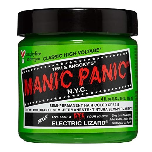 Manic Panic - Electric Lizard Classic Creme Vegan Cruelty Free Green Semi Permanent Hair Dye 118ml
