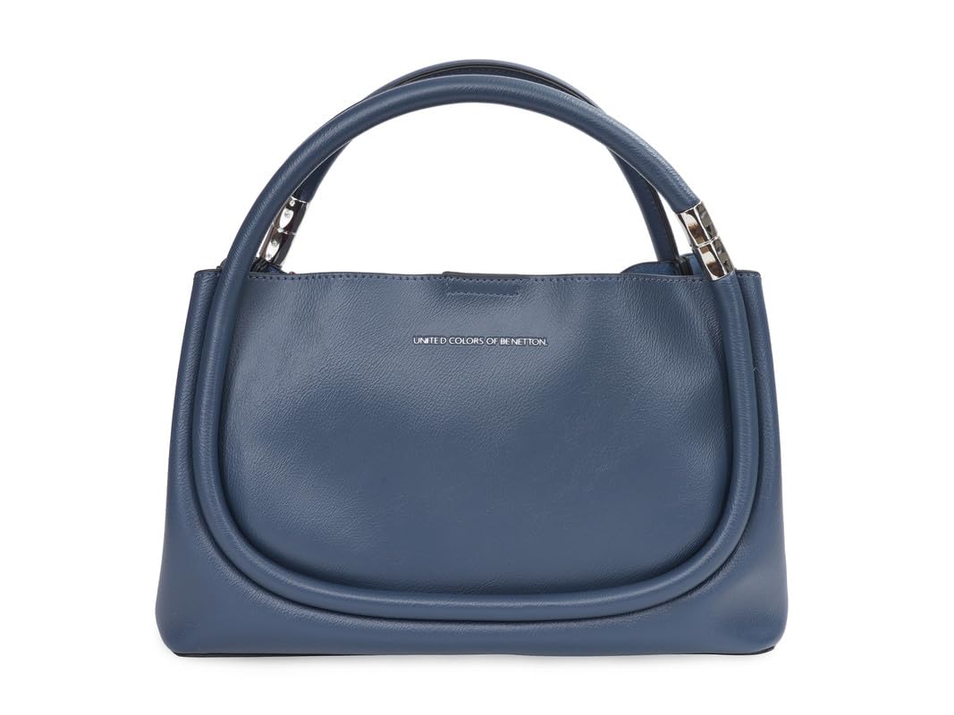 UNITED COLORS OF BENETTON Elle Women PU Satchel Handbag - Navy (B0CYBZCVQ7) Amazon Price History, Amazon Price Tracker