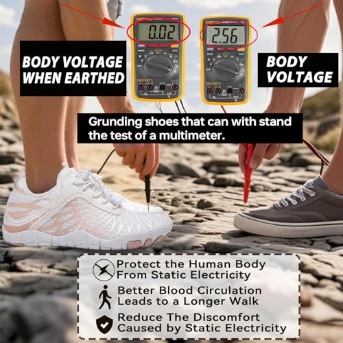 Grounding Shoes for Women with Copper,Barefoot Shoes Womens Grounded Footwear Earthing Grounding Shoe Men,Wide Toe Box Comfortable Breathable for Walking Outdoor Activities3