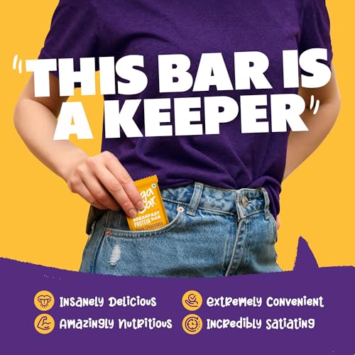 Image of Yoga Bar Breakfast Protein Bar | Dark Chocolate | 7g Protein, 7g Fibre, 26g Net Carbs, 5g Good Fats | Made with Whole Grains | High Fibre & Protein Rich Snack (50g)