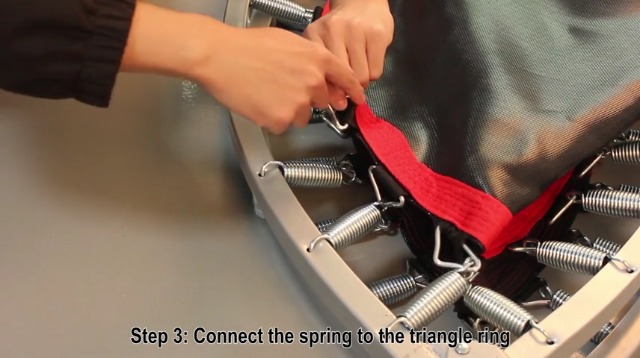 FirstE 48" Foldable Fitness Trampolines with 4 Level Adjustable Heights Foam Handrail,Jump Trampoline for Kids and Adults Indoor&Outdoor, Max Load 440lbs - Image 8