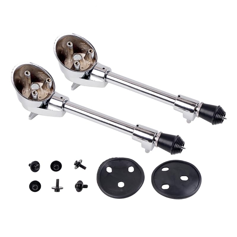 Nawwgy 2pcs Bass Drum Anti-Rust Adjustable Stand Legs Feet Percussion Accessories