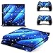 AXDNH PS4-Controller-Skin, Ganzkörper-Schutz-PVC-Skin-Aufkleber Für PS4-Konsole Und 2PCS PS4-Controller-Skins-Aufkleber, Bunter Blitz,2201