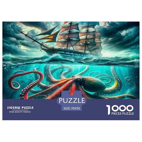 El mejor regalo familiar: puzzle de 1000 piezas de barco de vela y aventura oceánica