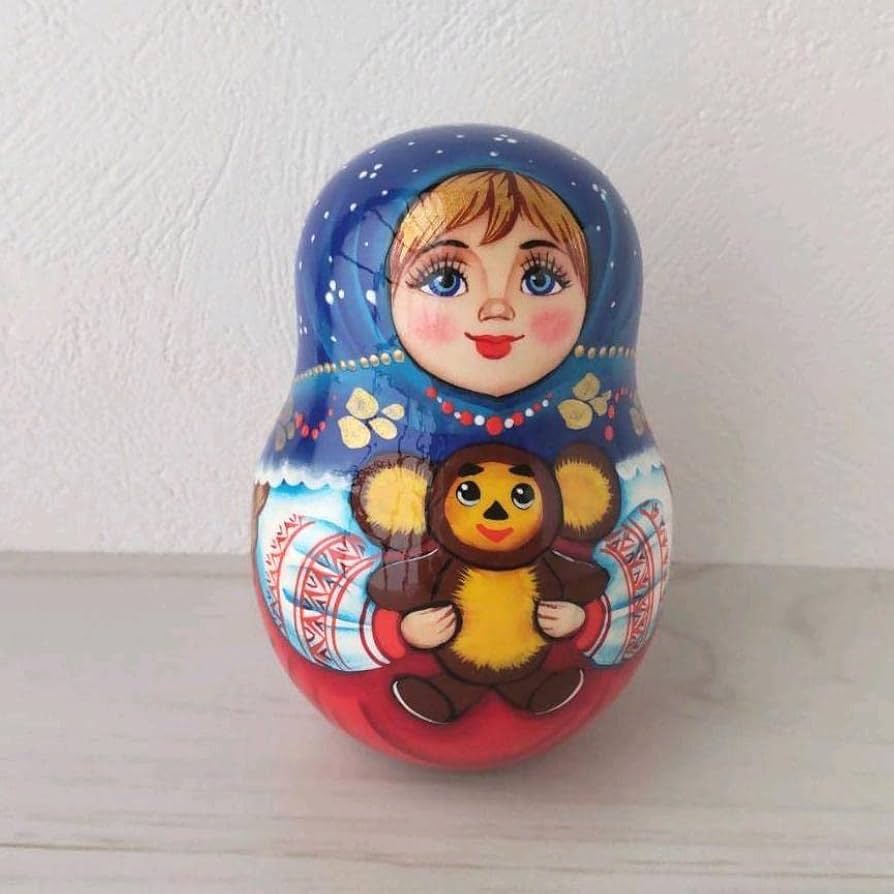 新品ロシアサンクトペテルブルグ産マトリョーシカ 起き上がりこぼし