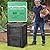 Toolsempire Compost Bin Outdoor, 80 Gallon Garden Compost Bin with Top Lid & Bottom Door, Aerating Outdoor Compost Box Waste Container Barrel Fertilizer for Garden & Yard (Black)