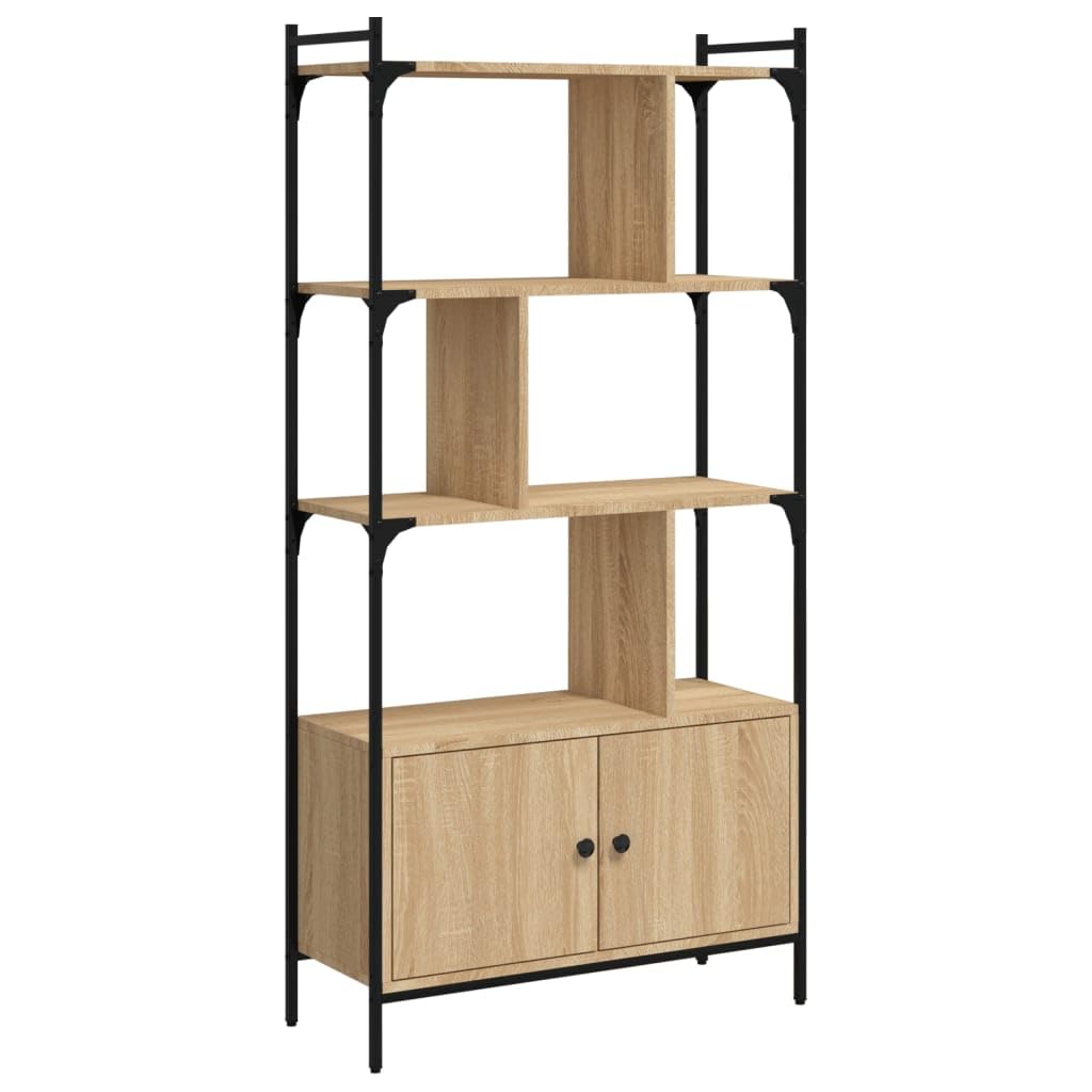 Libreria con ante in rovere Sonoma 76,5 x 30 x 154,5 cm