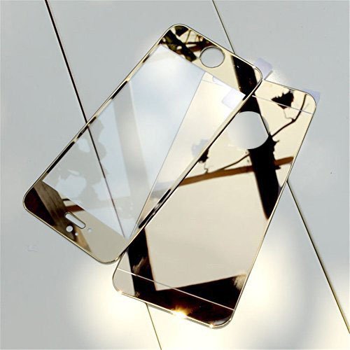 iPhone 6Plus 6sPlus 5.5inch Case-Yerwal Front+Back Mirror Tempered Glass Film Screen Protector Cover for iPhone 6Plus 6sPlus 5.5