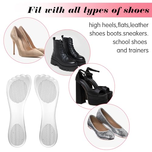 2 pares plantillas gel transparentes para tacones mujer miniatura 5