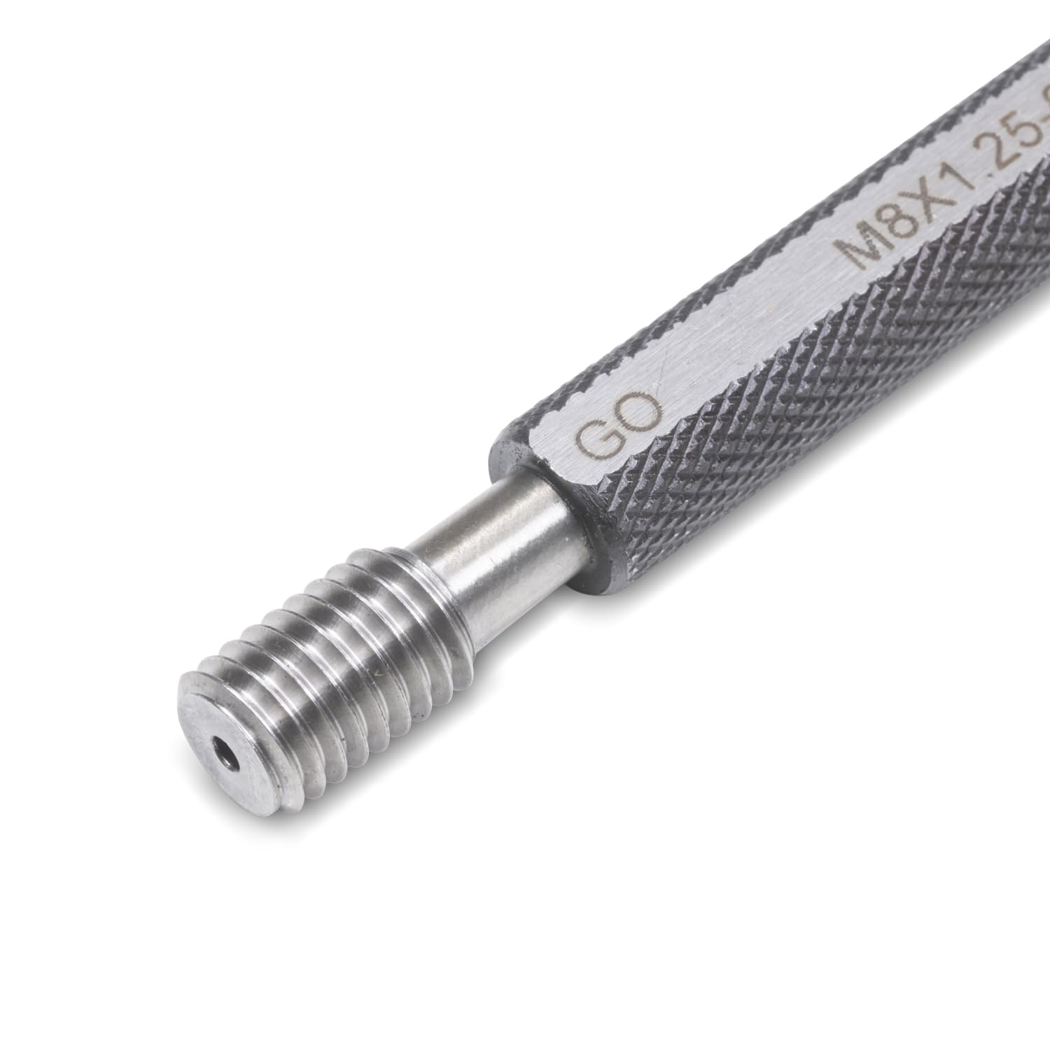 WIKISTORE TAMPONE FILETTATO DI PRECISIONE P/NP PASSA NON PASSA 6H - M8x1,25 ISO, Strumento Affidabile per Controlli di Filettatura
