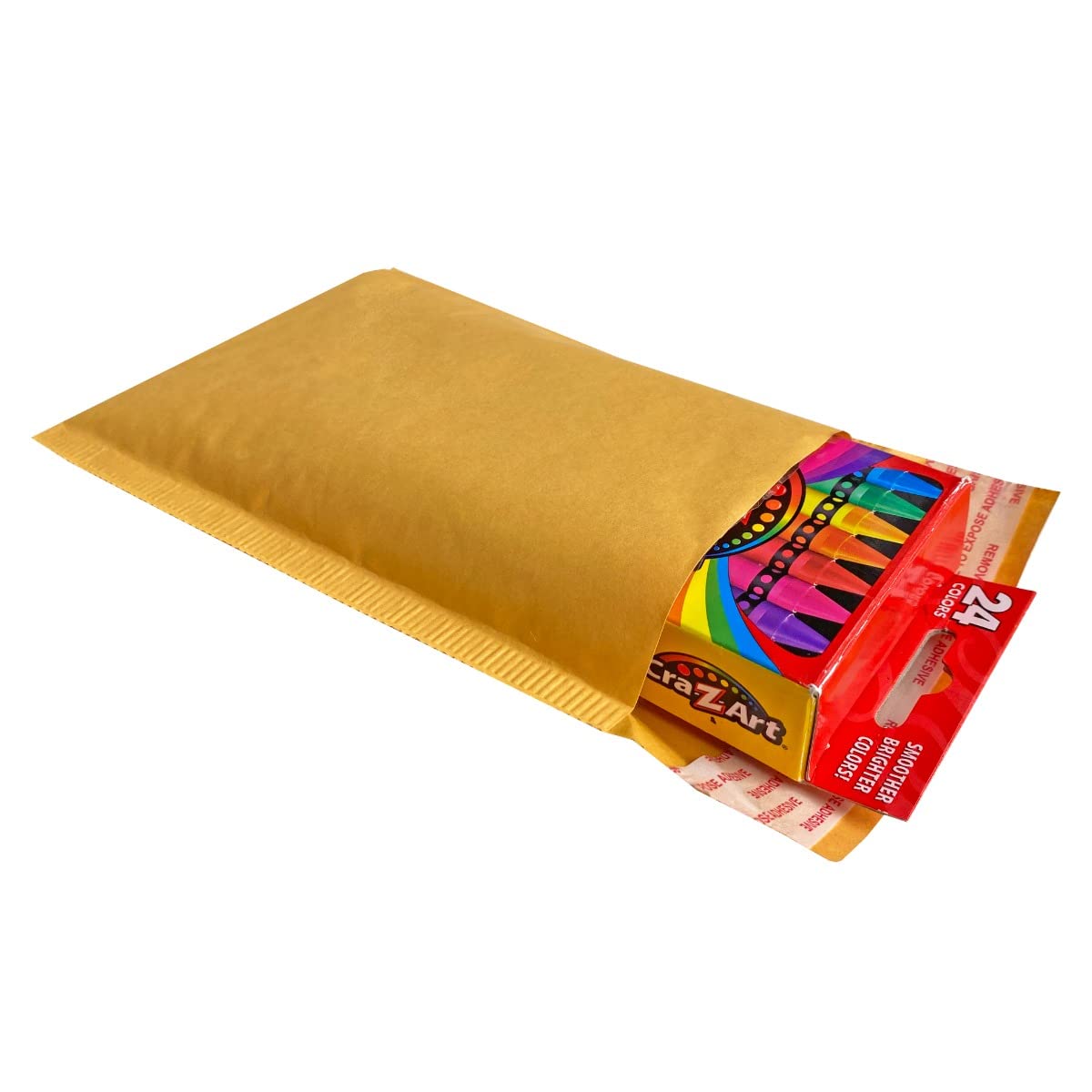 StarBoxes - 250 sobres acolchados de papel kraft de burbujas de 10 x 20 cm – # 000